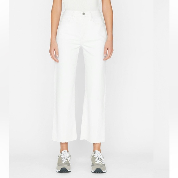NWT FRAME DENIM LE JANE HI-RISE STRAIGHT FIT SIZE 30 IN BLANC - Picture 2 of 14